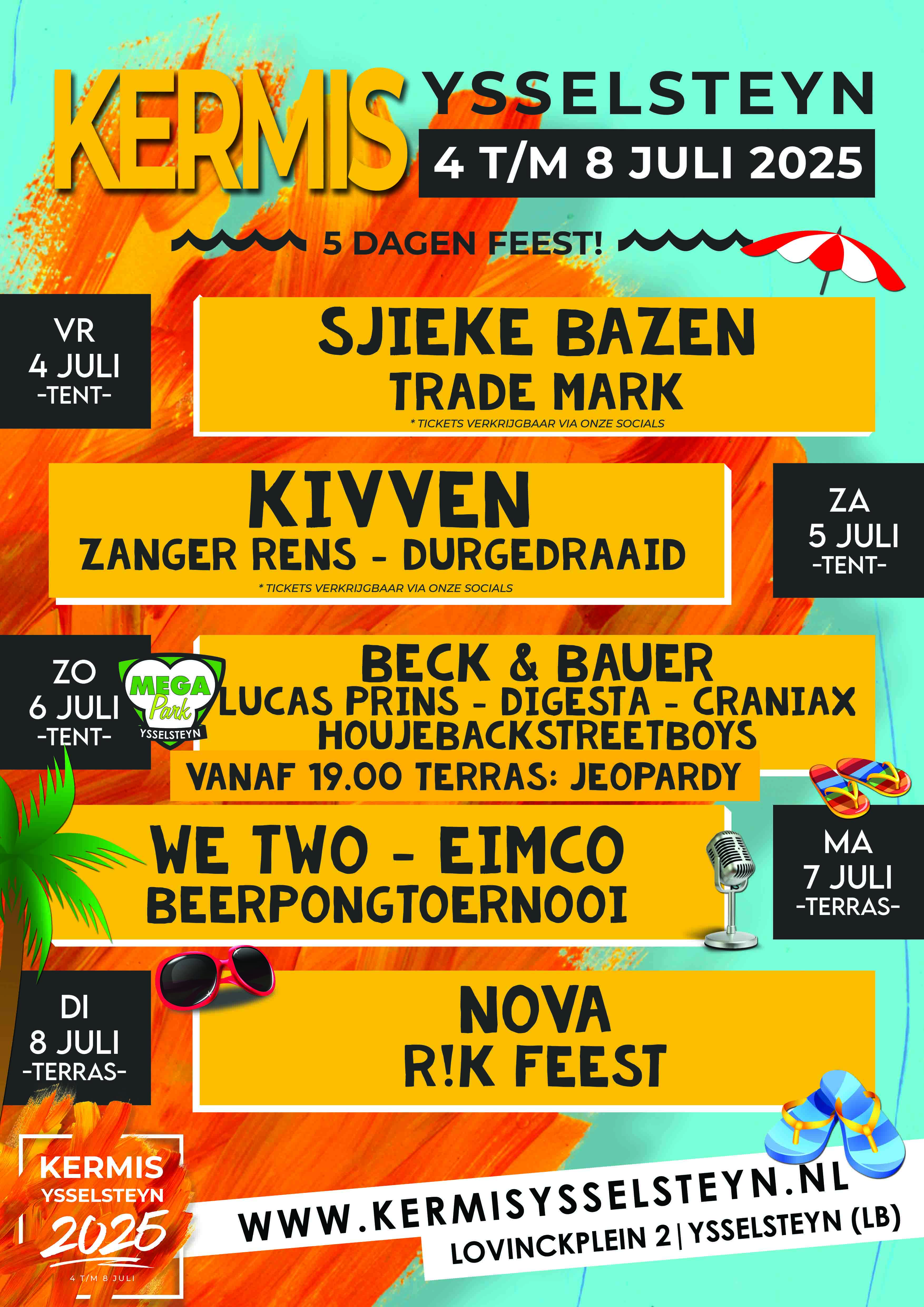 Programma Kermis Ysselsteyn 2025